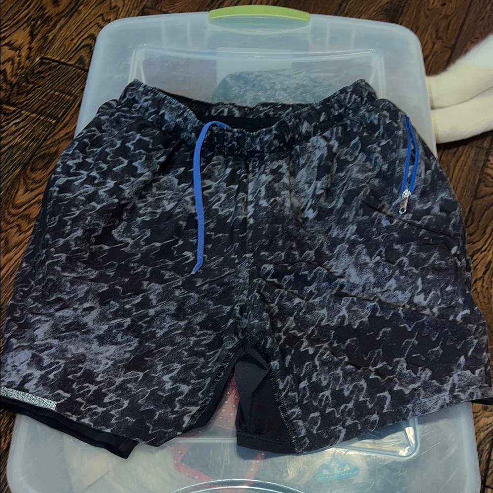lululemon athletica Black and Gray Men's Shorts